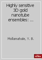 Highly sensitive 3D gold nanotube ensembles: Application to electrochemical determination of metronidazole