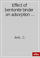 Effect of bentonite binder on adsorption and cation exchange properties of granulated nano NaY zeolite
