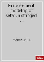Finite element modeling of setar, a stringed musical instrument